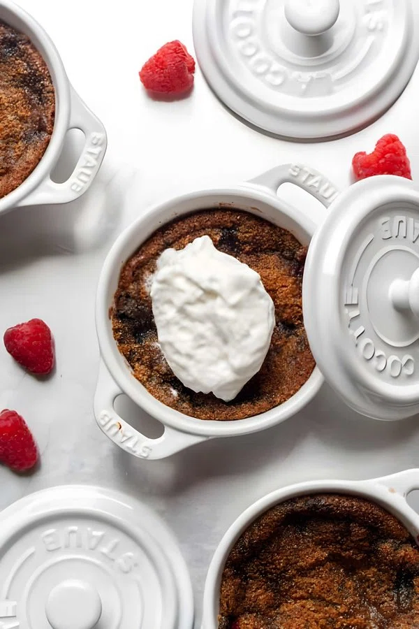 Paleo Mini Raspberry Cobblers cover