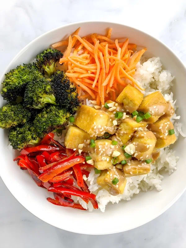 Peanut Tofu Bowls cover