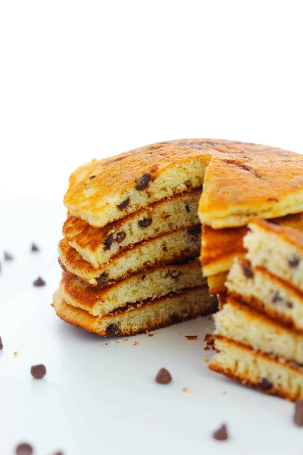 Chocolate Chip Cake Mix Pancakes cover