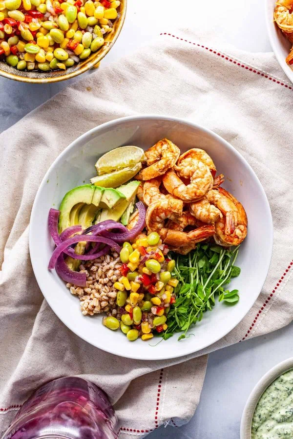 Baja Shrimp Bowl (Grain Bowl Salad) cover
