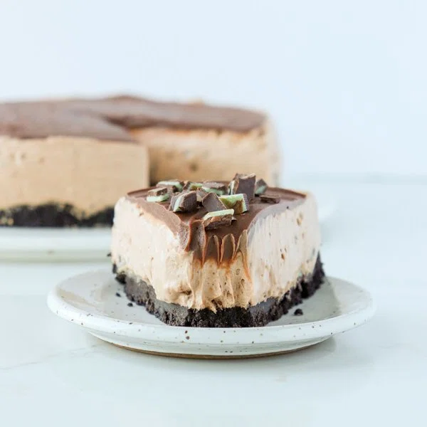 Andes Chocolate Mint Cheesecake (no-bake) cover