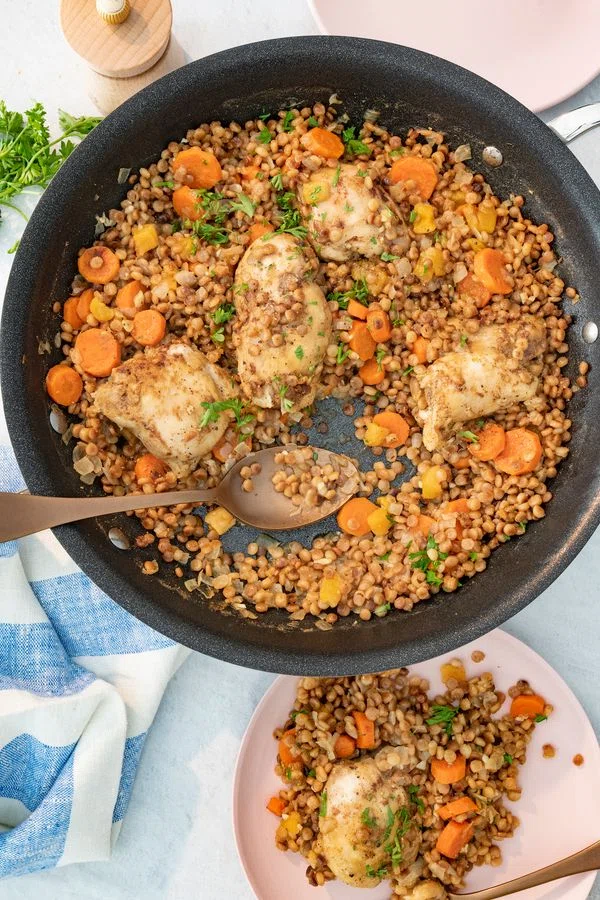 One Pot Spiced Chicken with Toasted Couscous cover