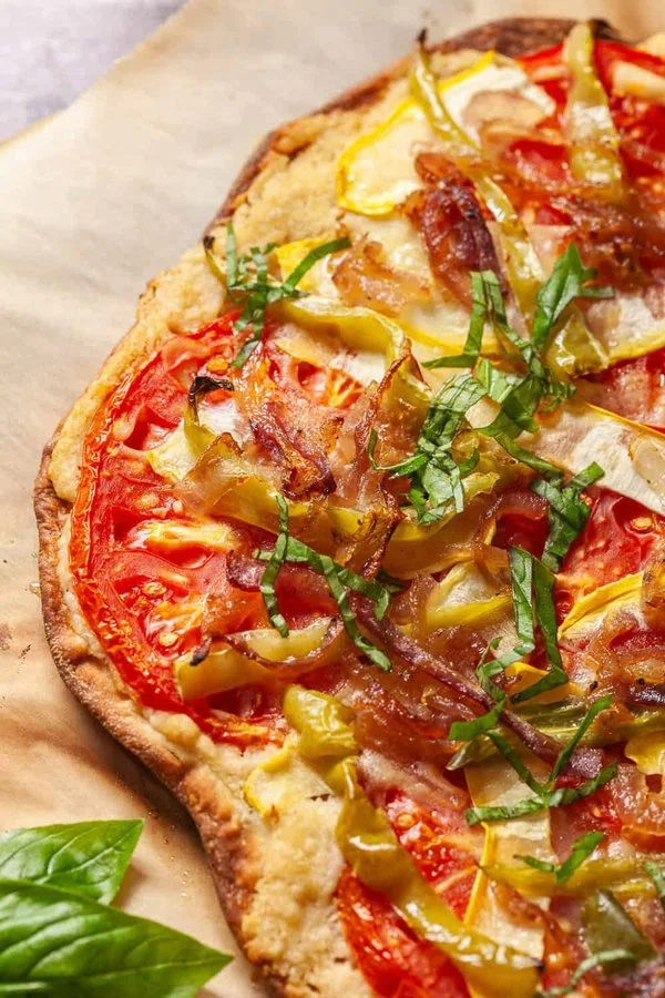 Cheeseless Pizza Recipe cover