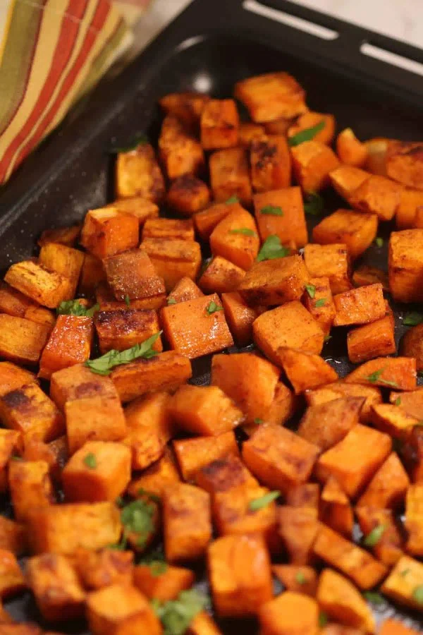 Roasted Brown Sugar Sweet Potatoes cover