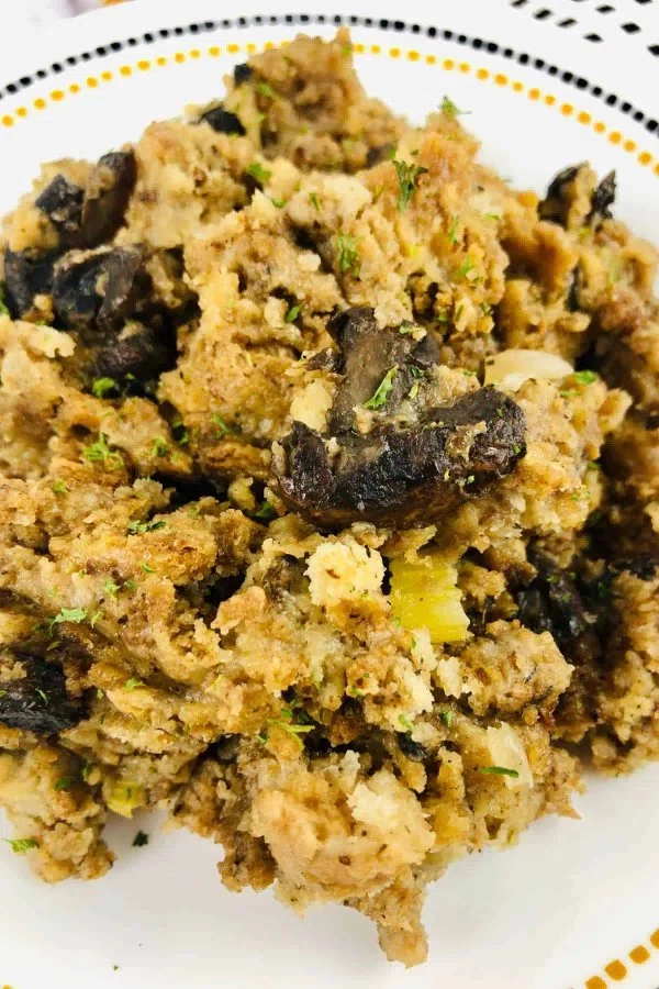 Crock Pot Stuffing with Mushrooms cover