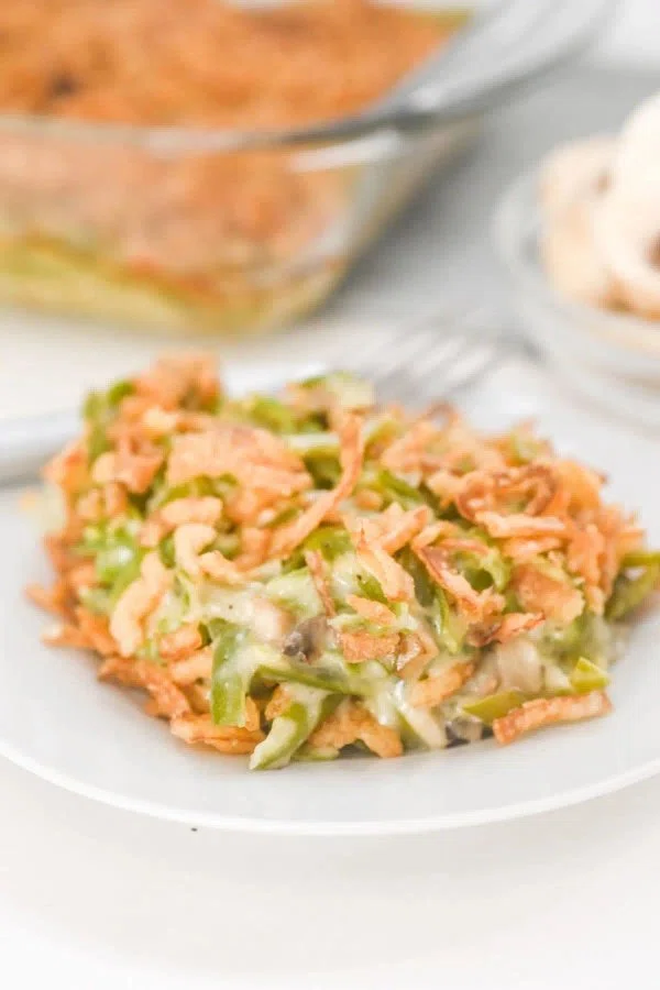 Green Bean Casserole without Mushroom Soup cover