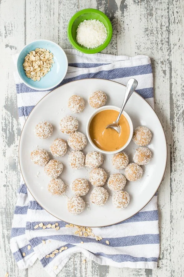Coconut Peanut Butter Oatmeal Balls cover