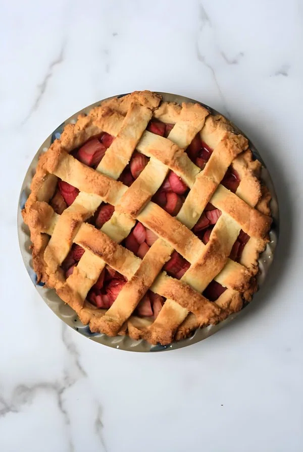 Paleo Strawberry Rhubarb Pie cover