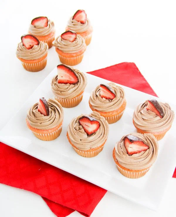 Chocolate Covered Strawberries Cupcakes cover
