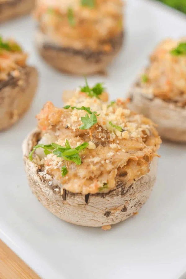 Shrimp and Crab Stuffed Portobello Mushrooms cover