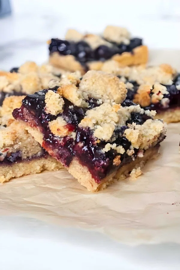 Paleo Blueberry Crumb Bars cover