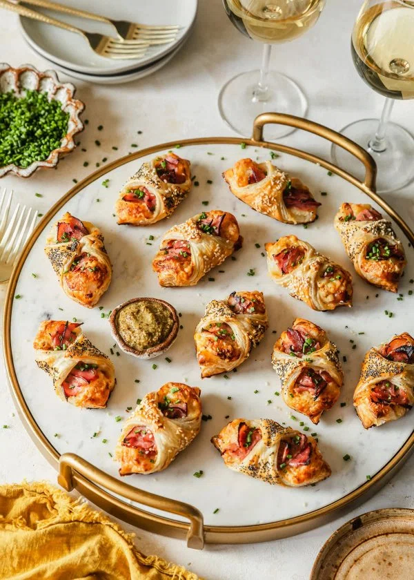 Flaky Ham and Cheese Puff Pastry Bites cover