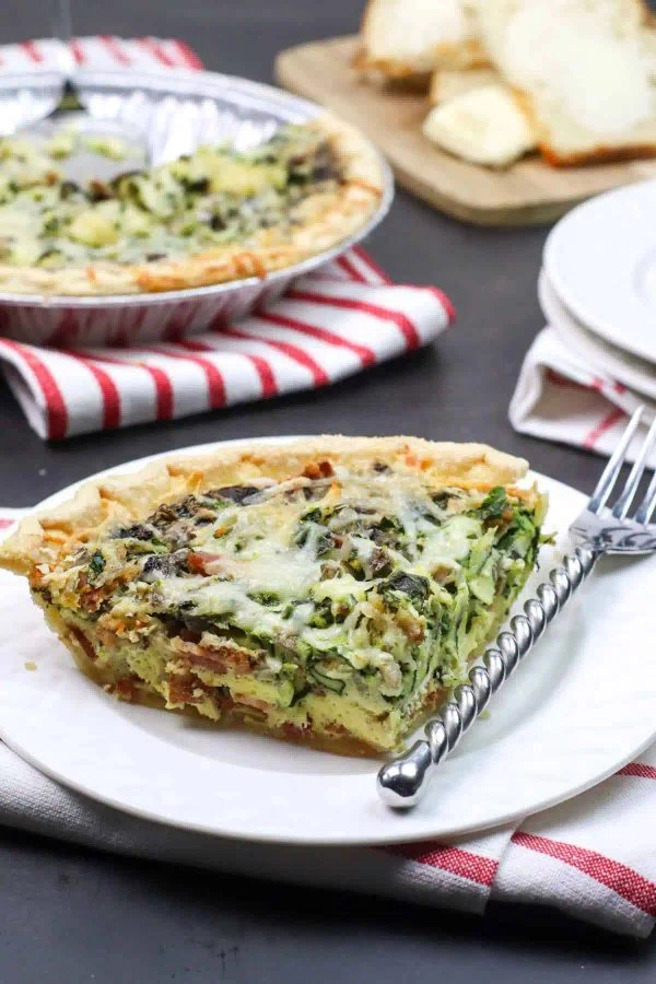 Spinach and Bacon Quiche cover