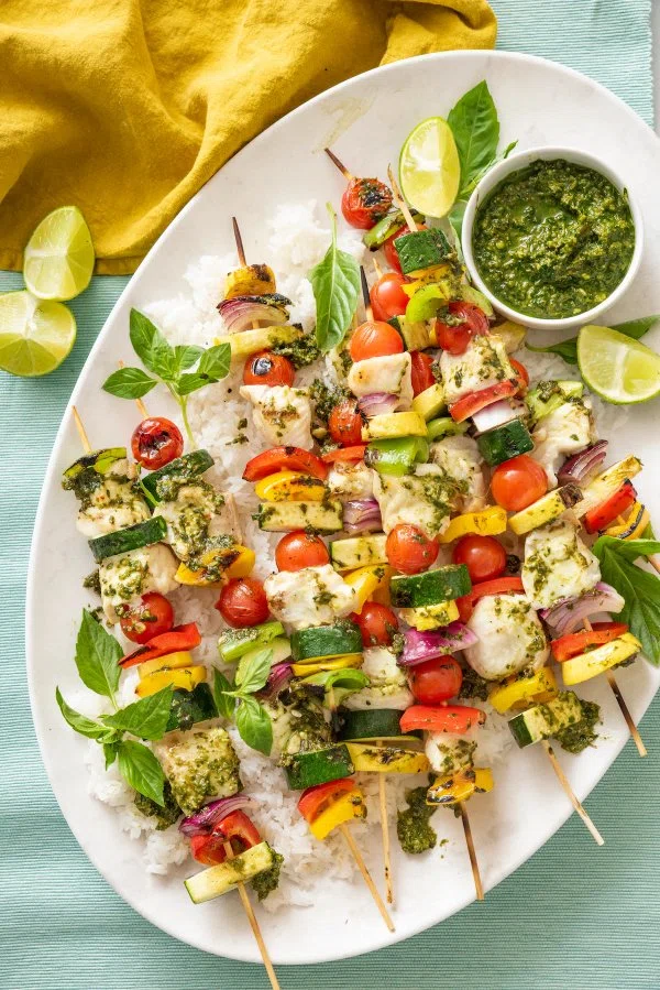 Halibut Pesto Kabobs cover