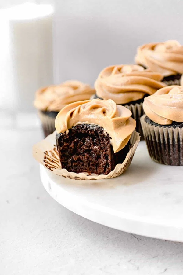 Chocolate Cupcakes with Burnt Sugar German Buttercream cover