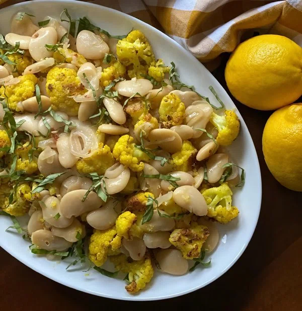 Roasted Cauliflower with Butter Beans cover