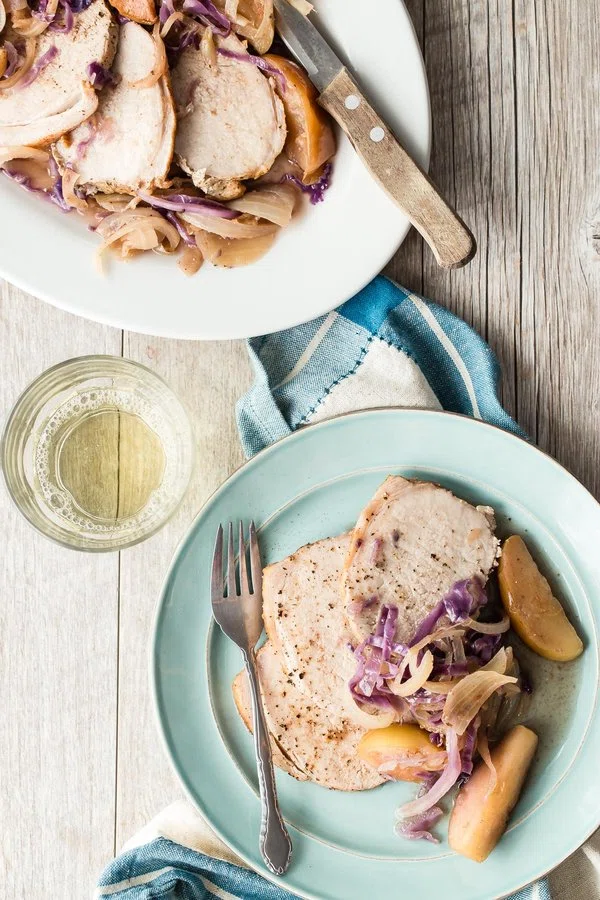 Slow Cooker Pork Roast with Apples and Onions cover
