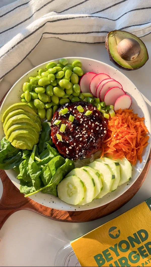 Vegan Teriyaki Burger Bowl cover