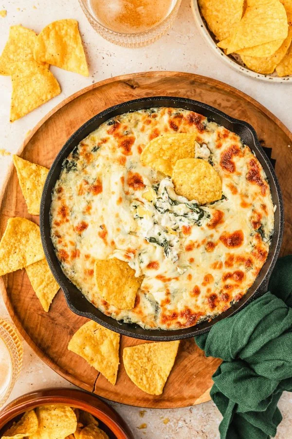 No Mayo Spinach Artichoke Dip cover