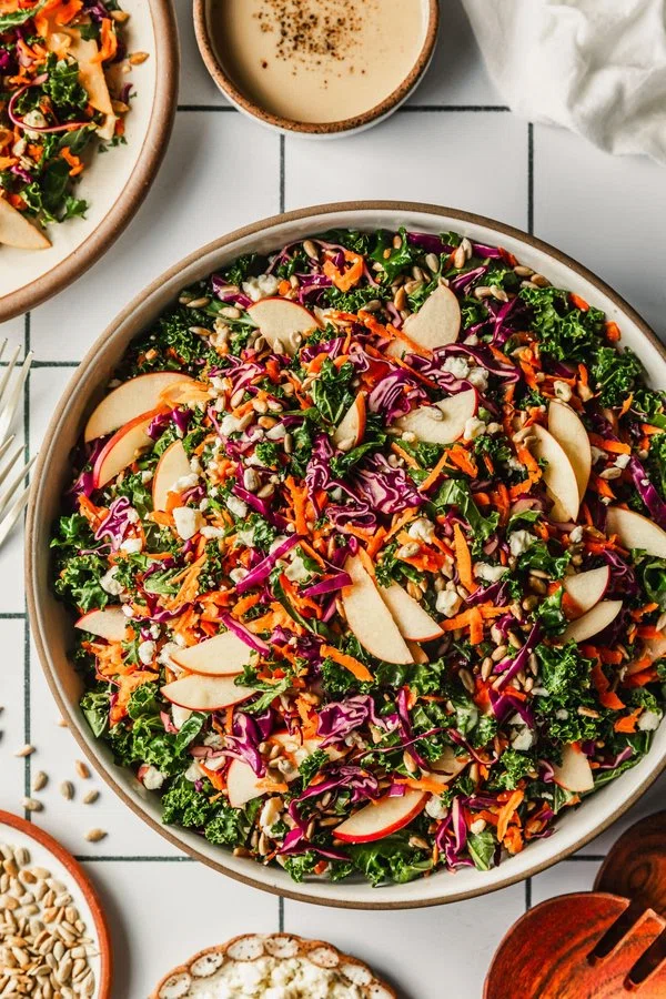 Kale and Apple Slaw with Honey Dijon Dressing cover
