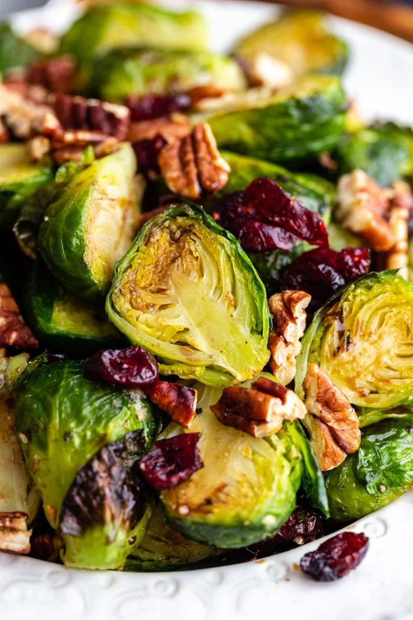 Easy Cranberry Brussel Sprouts cover