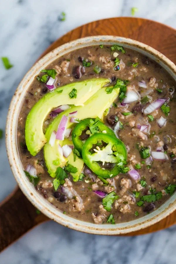 Spicy Black Bean Stew w/ Turkey cover