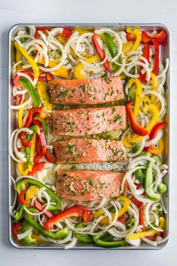 Sheet Pan Garlic Lime Salmon cover