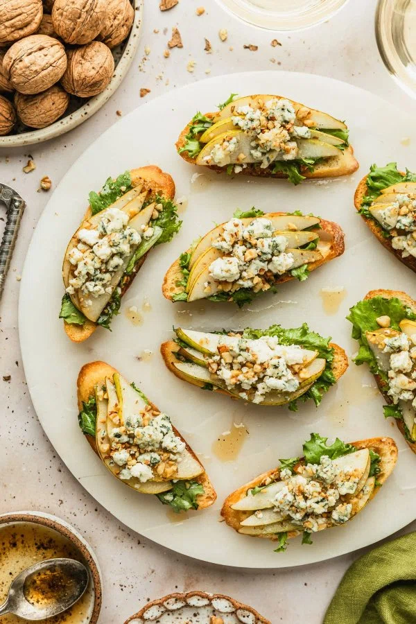 Pear & Blue Cheese Crostini cover
