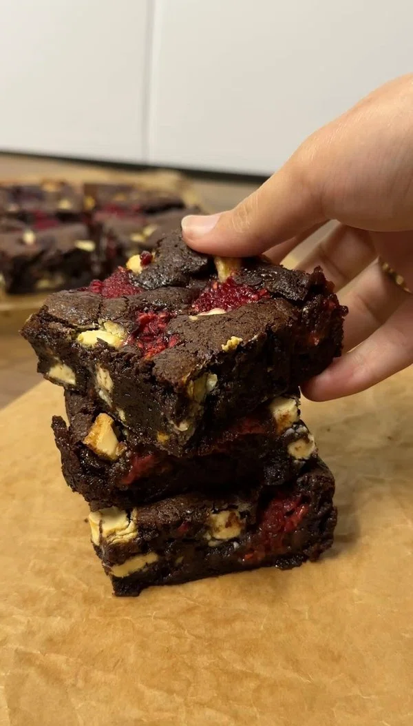 Raspberry White Chocolate Brownies cover
