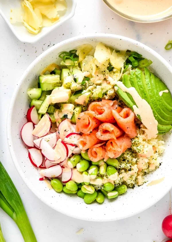 Easy Smoked Salmon Rice Bowls cover