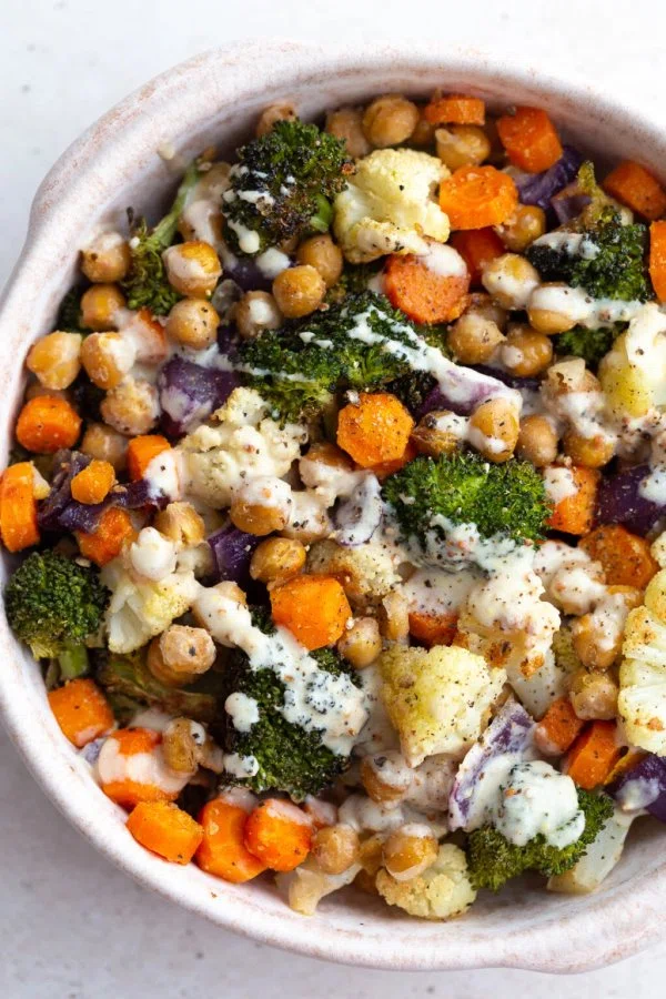 Roasted Veggie Bowls with Lemon Tahini Sauce cover