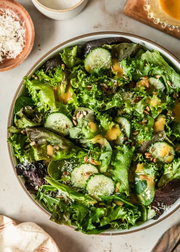 Green Salad with Sherry Shallot Dressing cover
