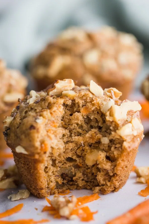 Healthy Carrot Cake Muffins cover