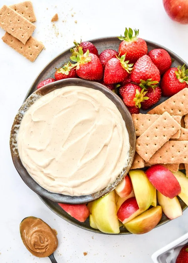 Peanut Butter Greek Yogurt Fruit Dip cover