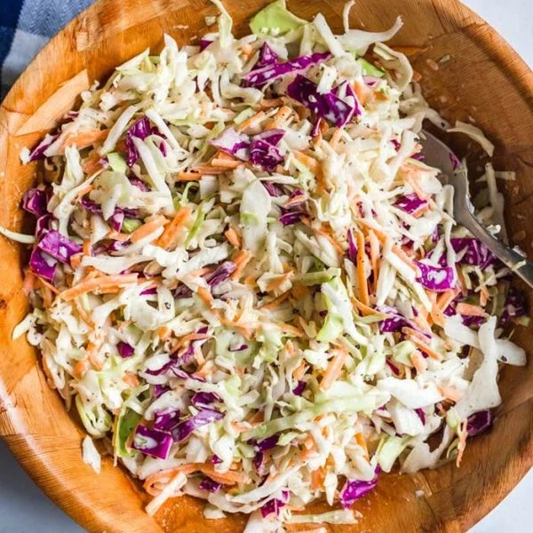 Easy Vegan Coleslaw Recipe cover