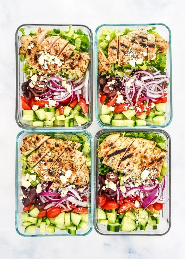 Greek Chicken Salad Meal Prep cover