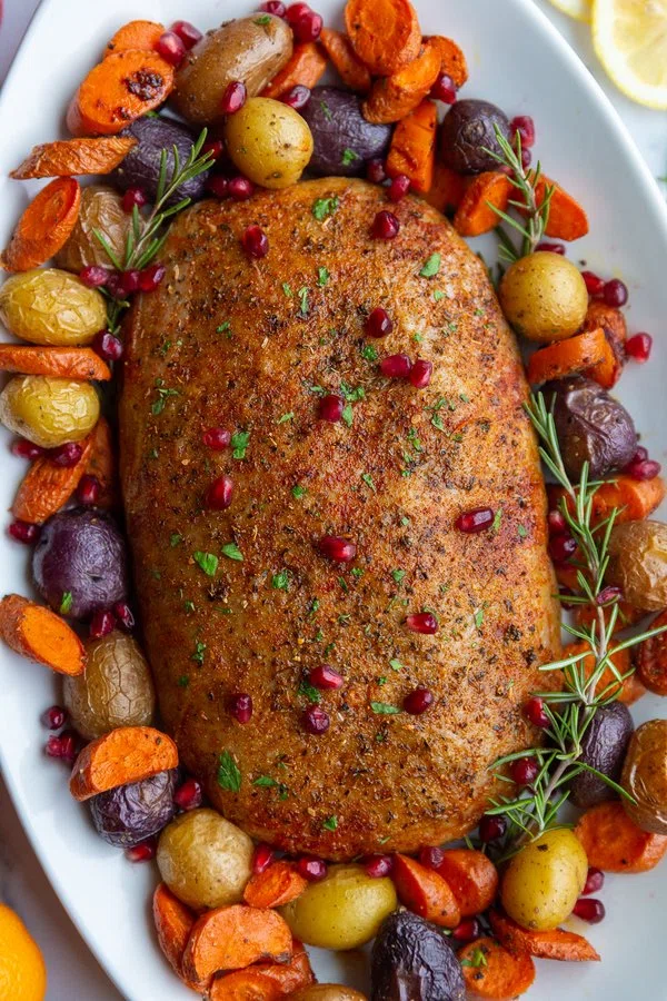 Stuffed Vegan “Turkey” cover