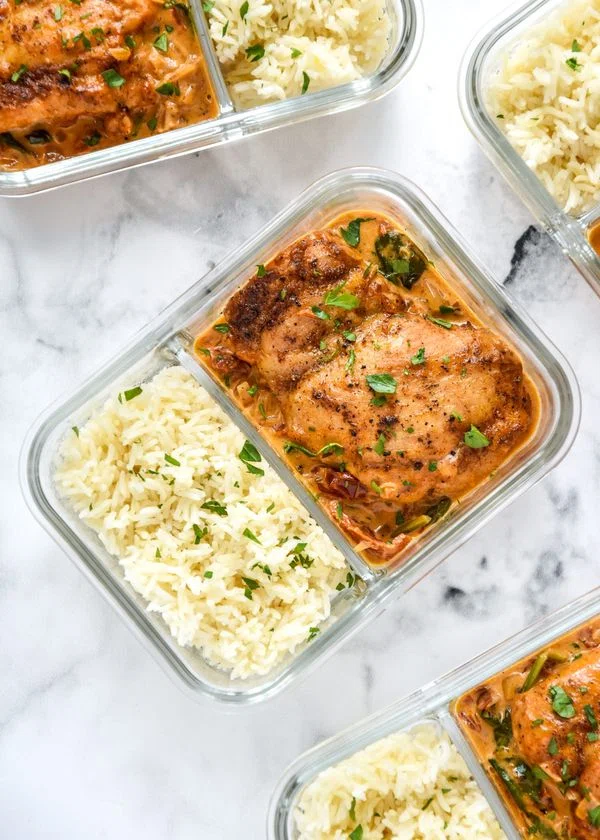 Creamy Tuscan Chicken Meal Prep cover
