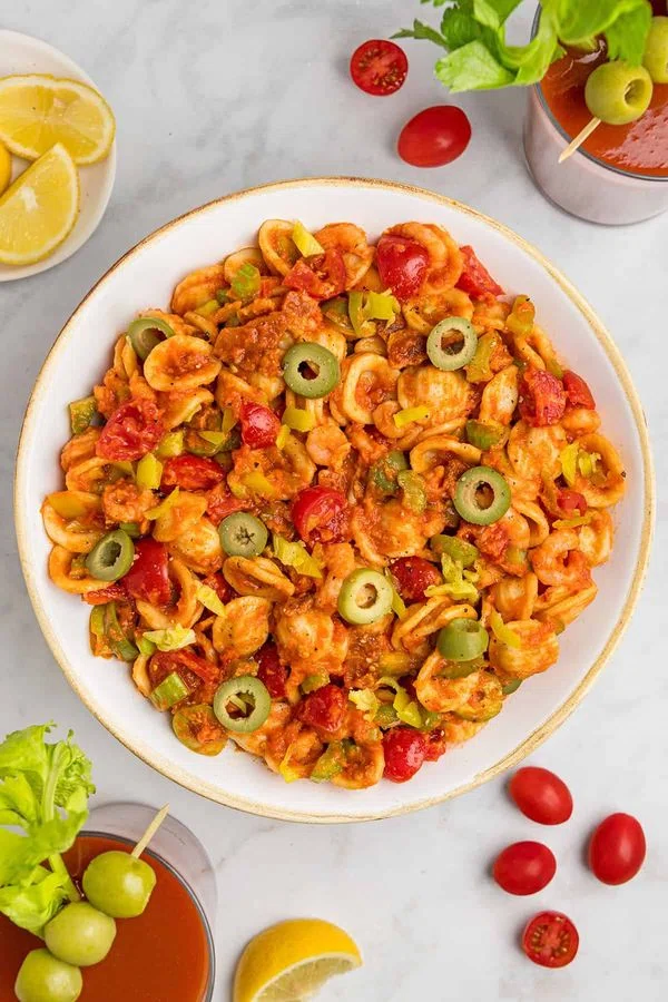 Loaded Bloody Mary Pasta Salad cover