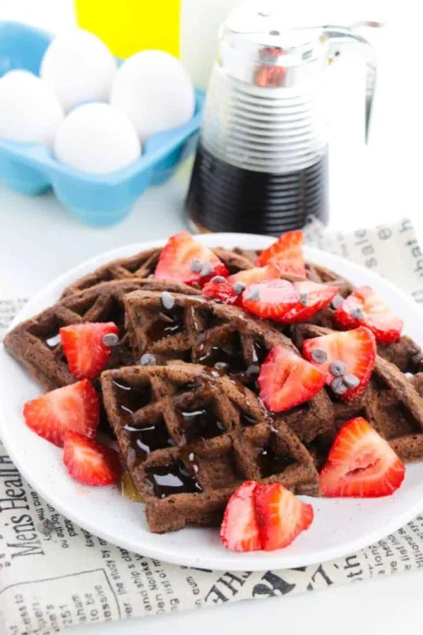 Cake Mix Chocolate Waffles cover