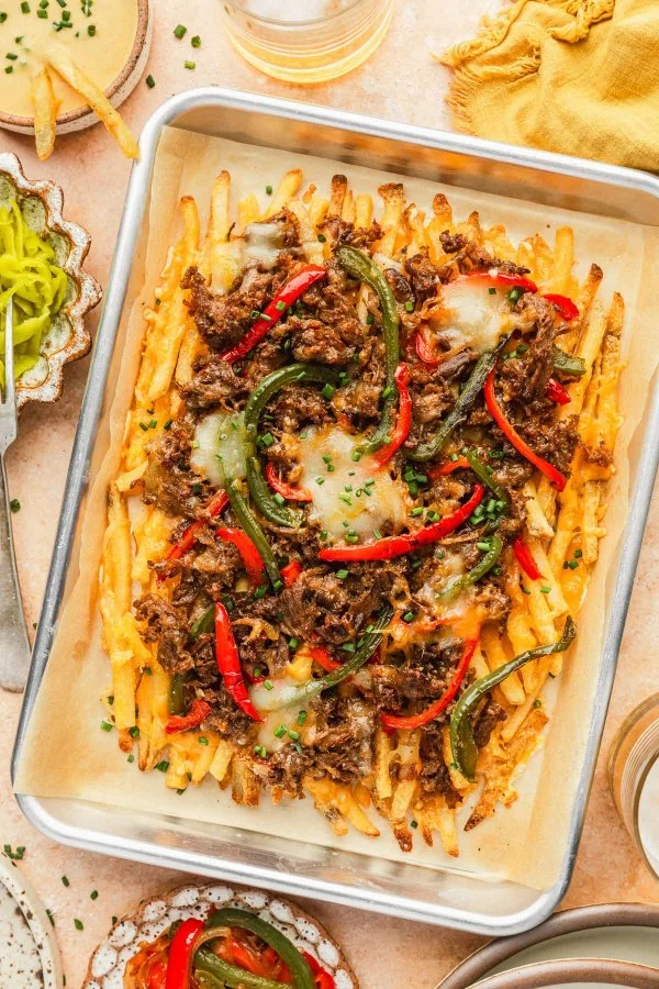 Extra Cheesy Loaded Cheesesteak Fries cover