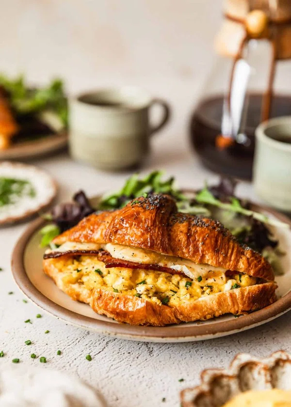 Sheet Pan Bacon, Egg, and Cheese Croissant Sandwiches cover