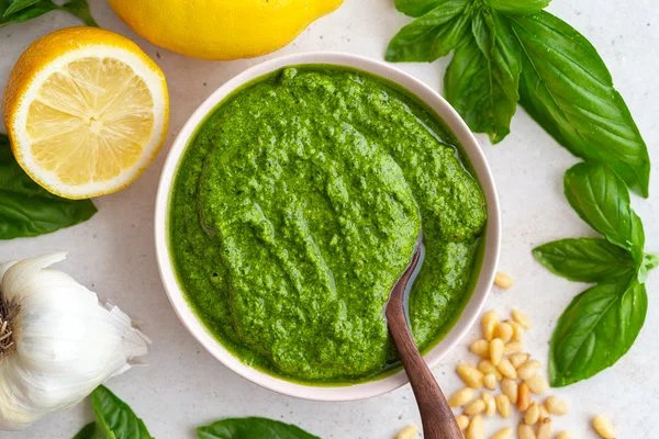 Homemade Basil Pesto Recipe cover
