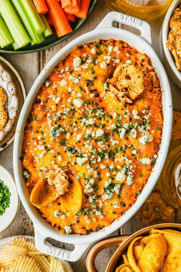 The Best Slow Cooker Buffalo Chicken Dip cover