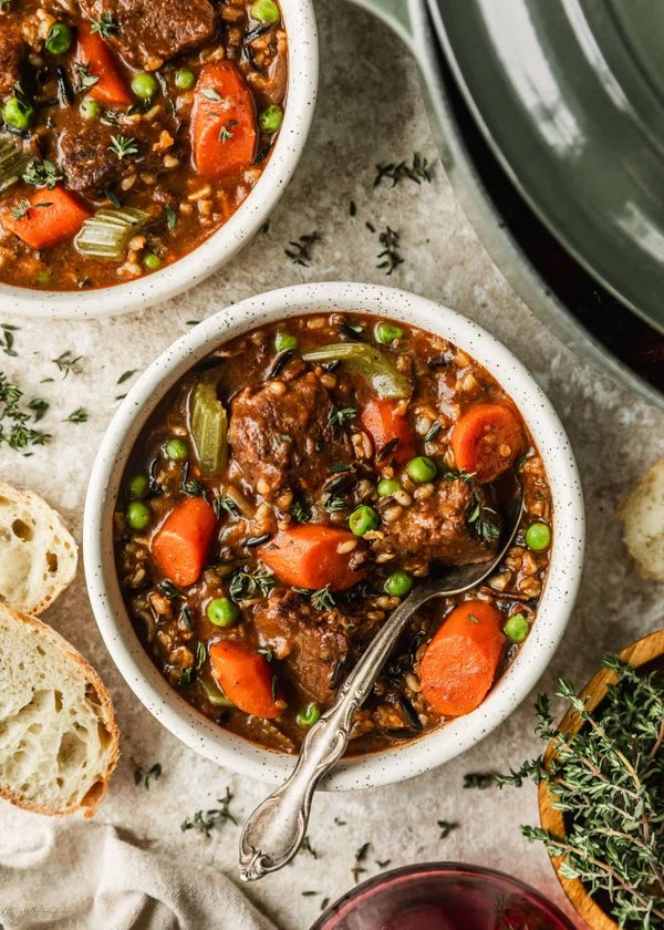 Brisket Beef Stew with Wild Rice & Vegetables cover