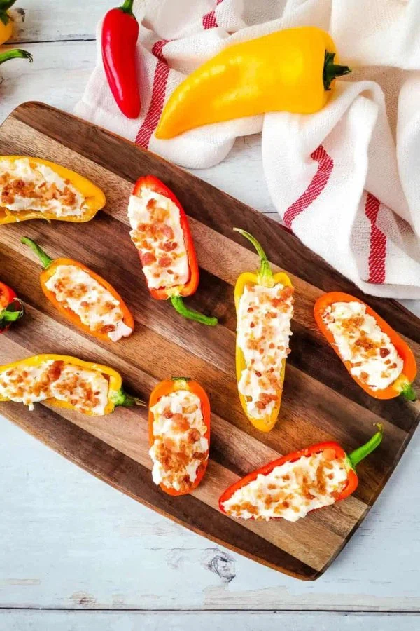 Cream Cheese Stuffed Mini Peppers with Bacon cover