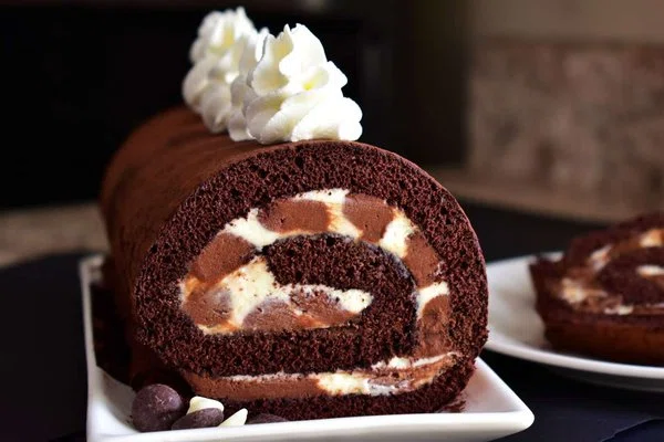 Triple Chocolate Roll Cake cover