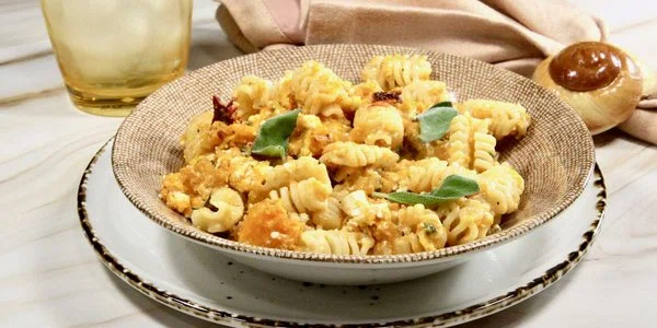 Roasted Butternut Squash Feta Pasta cover