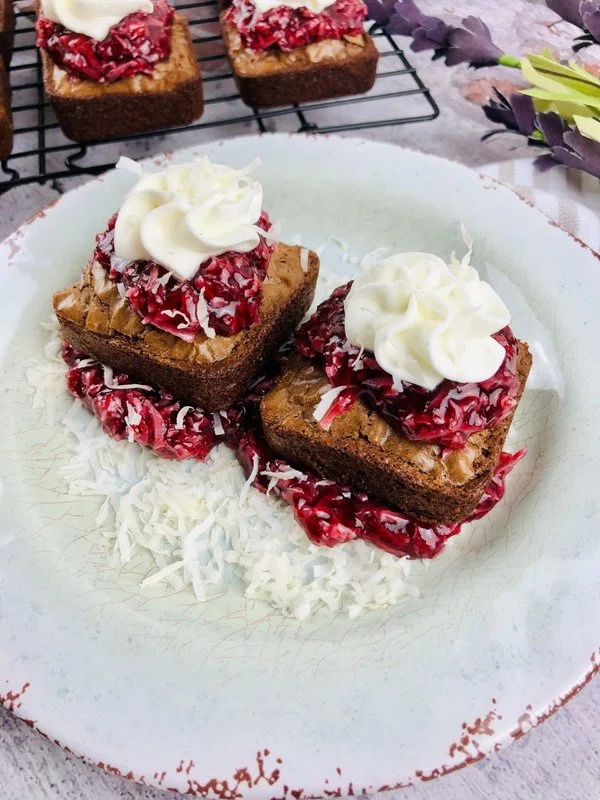 Brownies with Raspberry cover