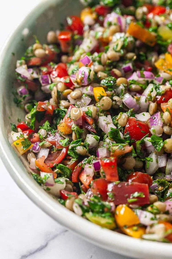 Lentil Tabbouleh Salad Recipe cover